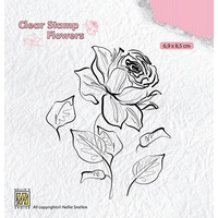 Nellie Snellen Clear Stamp Flowers - Rose