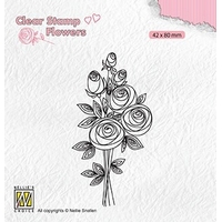 Nellie Snellen Clear Stamp Flowers - Bouquet Roses 2