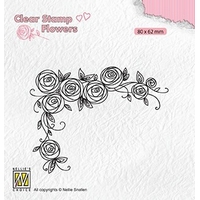 NEW Nellie Snellen Clear Stamp Flowers - Roses-Corner NEW Nellie Snellen Clear Stamp Flowers - Roses-Corner