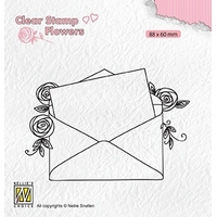 Nellie Snellen Clear Stamp Flowers - Love Letter