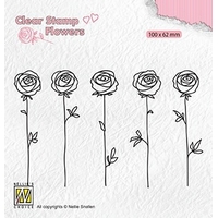 Nellie Snellen Clear Stamp Flowers - Roses