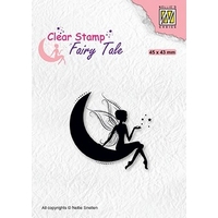 Nellie Snellen Clear Stamp Fairy Tale - Elf on Moon