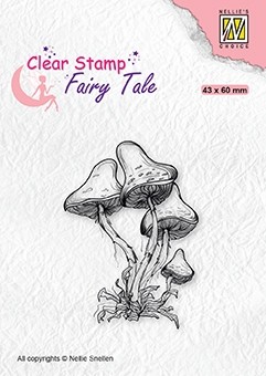 Nellie Snellen Clear Stamp Fairy Tale - Mushrooms