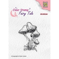 Nellie Snellen Clear Stamp Fairy Tale - Mushrooms