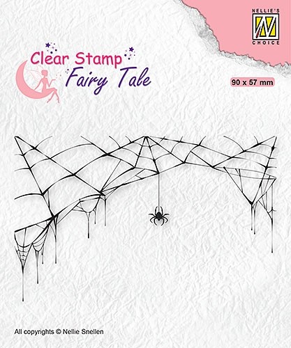 Nellie Snellen Clear Stamp Fairy Tale - Spider and Web