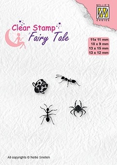 Nellie Snellen Clear Stamp Fairy Tale - Insects