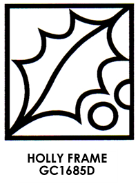 CLEARANCE Hobby Art Stamp  Collection - Holly Frame