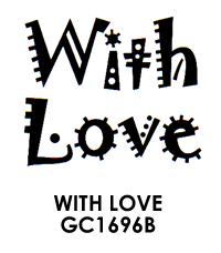CLEARANCE Hobby Art Stamp  Collection - With Love