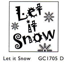 CLEARANCE Hobby Art Stamp  Collection - Let It Snow