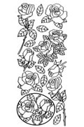 Peel Off Sticker - Large Rose
