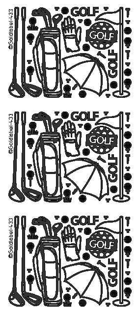 Peel Off Sticker - Golf
