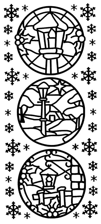 Peel Off Sticker - Winter Lamps