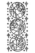 Peel Off Sticker - Christmas Candles Peel Off Sticker - Christmas Candles