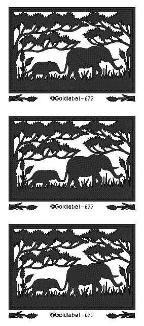 Peel Off Sticker - Elephant