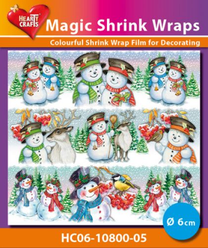 Magic Shrink Wraps - Snowmen  6cm