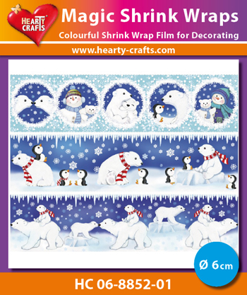 Magic Shrink Wraps - Polar Bears  6cm