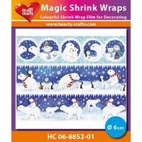 Magic Shrink Wraps - Polar Bears Ø 6cm Magic Shrink Wraps - Polar Bears Ø 6cm
