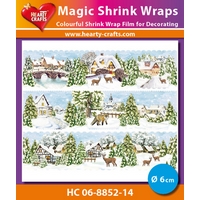 Magic Shrink Wraps, Winter Village (Ø 6 cm) Magic Shrink Wraps, Winter Village (Ø 6 cm)