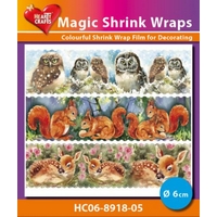 Magic Shrink Wraps - Animals Ø 6cm Magic Shrink Wraps - Animals Ø 6cm