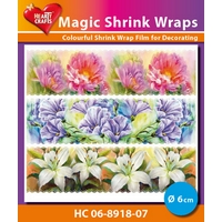 Magic Shrink Wraps - Painted Flowers  6cm