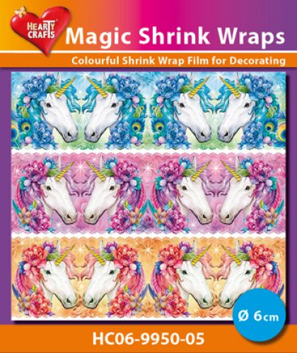 Magic Shrink Wraps - Unicorns  6cm