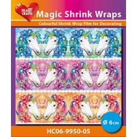 Magic Shrink Wraps - Unicorns Ø 6cm Magic Shrink Wraps - Unicorns Ø 6cm