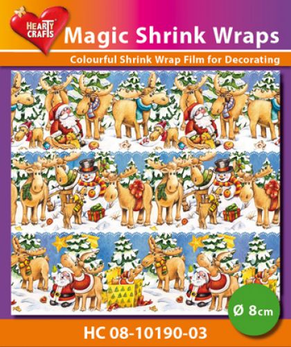 Magic Shrink Wraps -  Xmas Mooses  8cm