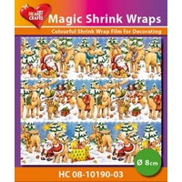 Magic Shrink Wraps -  Xmas Mooses  8cm