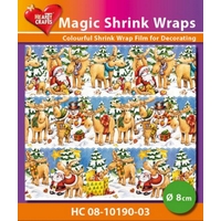 Magic Shrink Wraps - Xmas Mooses Ø 8cm Magic Shrink Wraps - Xmas Mooses Ø 8cm