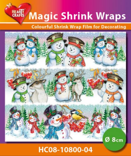 Magic Shrink Wraps - Snowmen  8cm