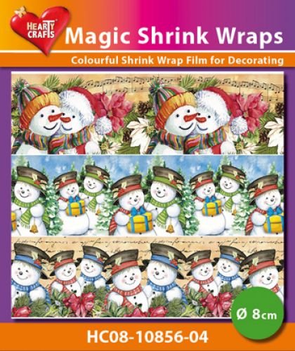 Magic Shrink Wraps - Snowmen  8cm