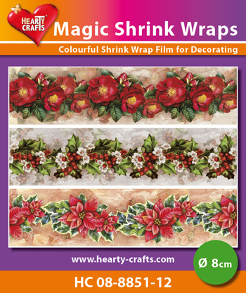 Magic Shrink Wraps - X-mas Flowers  8cm