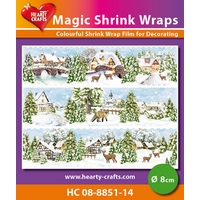 Magic Shrink Wraps - WinterVillage Ø 8cm Magic Shrink Wraps - WinterVillage Ø 8cm