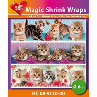 Magic Shrink Wraps, Kittens (Ø 8 cm) Magic Shrink Wraps, Kittens (Ø 8 cm)