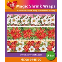 Magic Shrink Wraps - Winterflowers Ø 8cm Magic Shrink Wraps - Winterflowers Ø 8cm