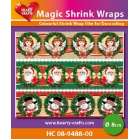 Magic Shrink Wraps - Christmas Ø 8cm Magic Shrink Wraps - Christmas Ø 8cm