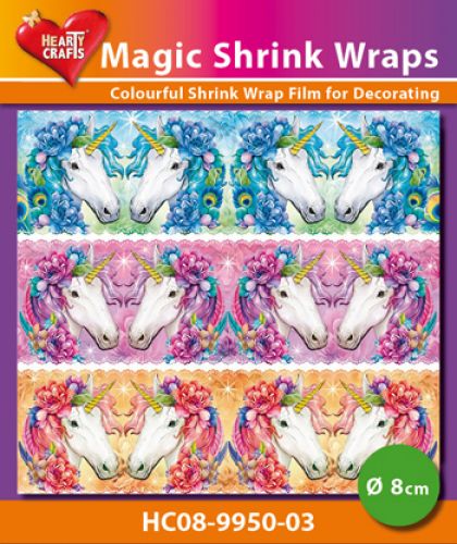 Magic Shrink Wraps - Unicorns  8cm