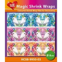 Magic Shrink Wraps - Unicorns Ø 8cm Magic Shrink Wraps - Unicorns Ø 8cm
