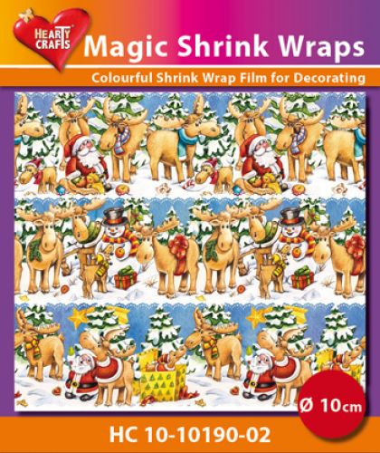 Magic Shrink Wraps - Xmas Mooses  10cm