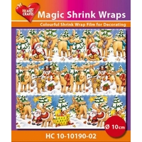 Magic Shrink Wraps - Xmas Mooses Ø 10cm Magic Shrink Wraps - Xmas Mooses Ø 10cm