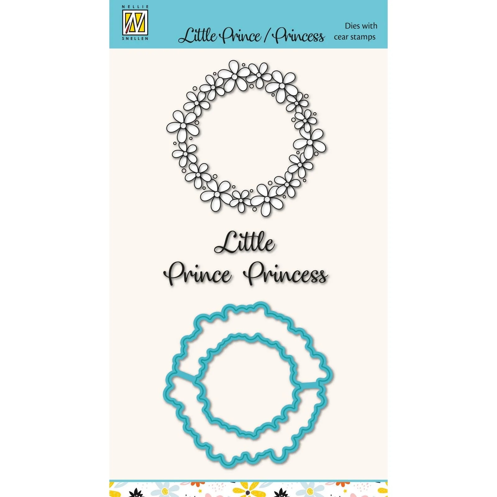 Nellie Snellen Cutting Die & Clear Stamps - Little Prince or Princess