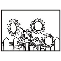 Nellie Snellen Embossing Folder - Sunflowers