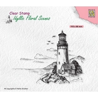 Nellie Snellen Clear Stamp Idyllic Floral Scenes - Lighthouse
