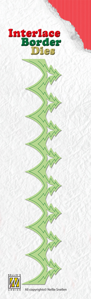 Nellie Snellen Interlace Border Dies Christmas - Christmas Trees