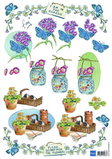 3D Paper - In The Garden (Pack of 10)