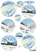 Marianne Design Decoupage Sheets - Tiny's Snow Mountains