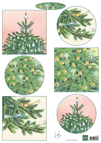 Marianne Design Decoupage - Christmas Trees