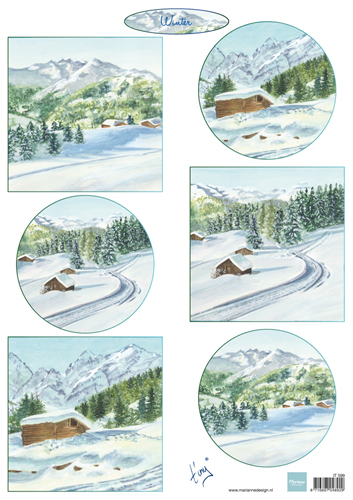 Marianne Design Decoupage -  Tiny's Winter Scenery 1