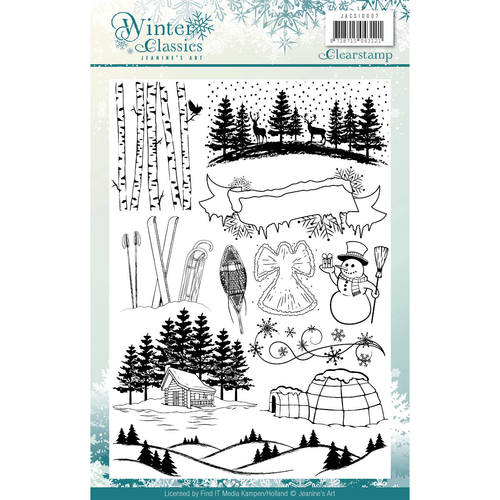 Jeanines Art Winter Classics Clear Stamp
