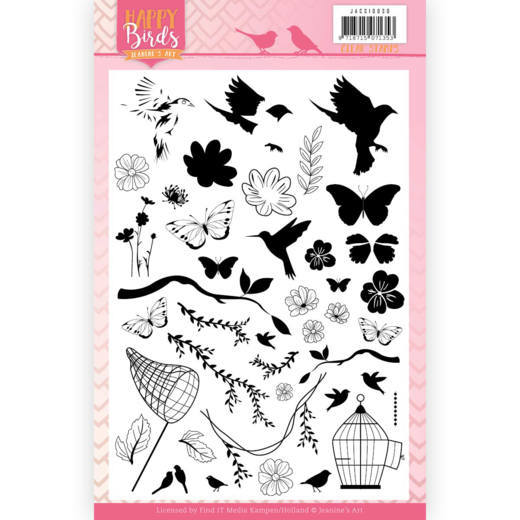 Jeanine's Art Happy Birds Clear Stamps